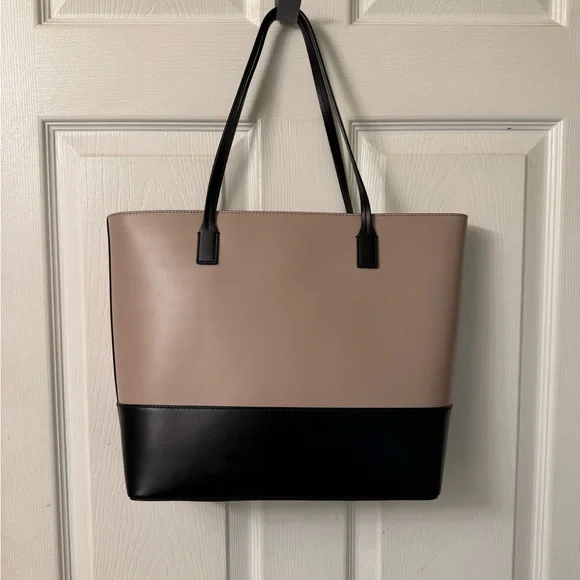 Kate Spade Tan and Black Structured Tote - Picture 3 of 9